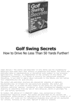 Thumbnail Golf Swing Secrets